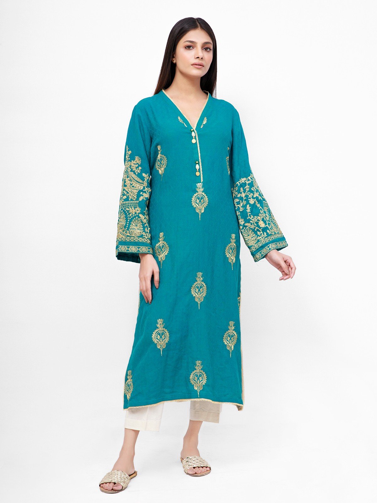 Pret 1Pc Embroidered Jacquard Shirt - EWTKE21-67850