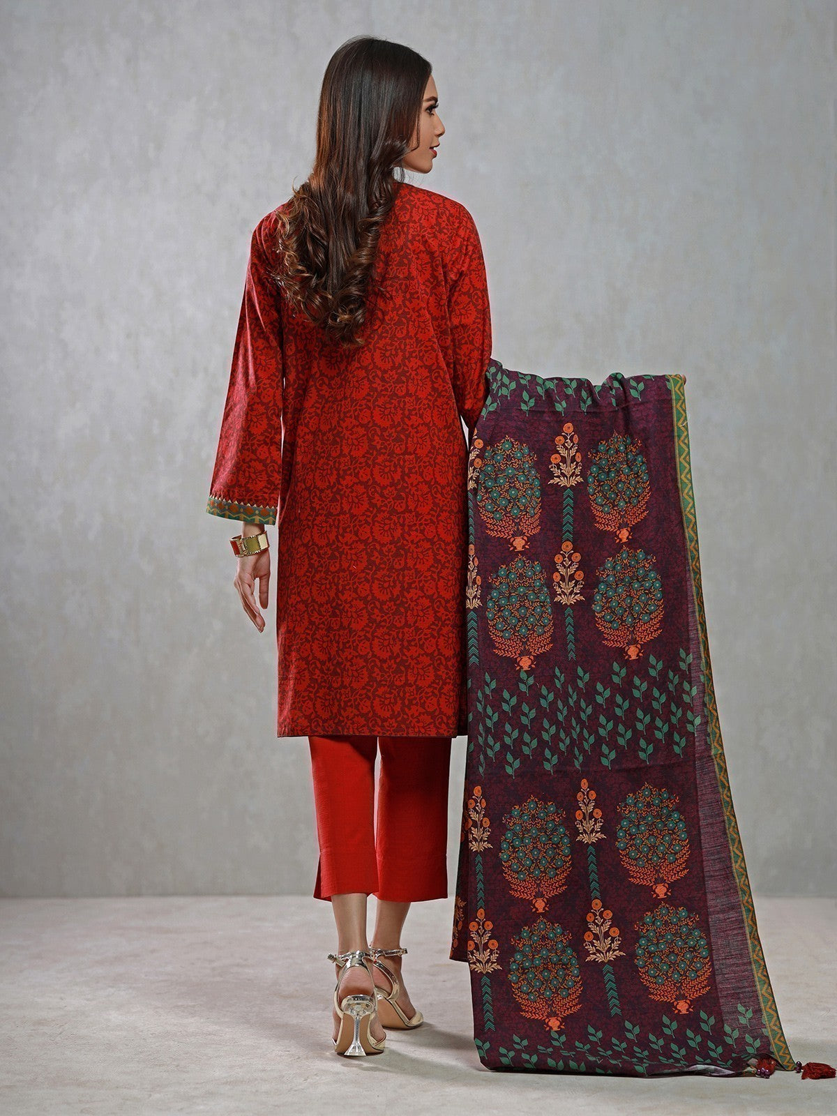 Pret 3Pc Printed Khaddar Suit - EWTKP21-67381 (3-PCS)
