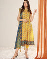 EWU21A1-20641 Unstitched Yellow Printed Lawn 2 Piece