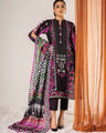 EWU21A1-20649 Unstitched Charcoal Printed Lawn 3 Piece