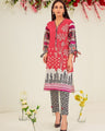 EWU21V2-20493 Unstitched Pink Embroidered Lawn 2 Piece