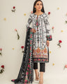 EWU21V2-20500 Unstitched White Embroidered Lawn 2 Piece