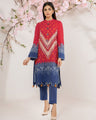 EWU21V2-20541 Unstitched Red Embroidered Lawn 1 Piece
