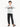 Boy's Heather Grey Full Sleeves Basic Tee - EBTBF22-004