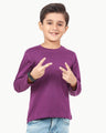 Boy's Purple Basic Tee - EBTBF22-005