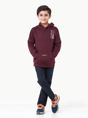 Boy's Plum Hoodie - EBTH22-007