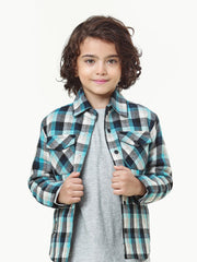 Boy's Blue & White Jacket - EBTJ22-002