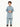 Boy's Mid Blue Kurta Shalwar - EBTKS22-3807