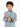 Boy's Mid Blue Kurta Shalwar - EBTKS22-3807