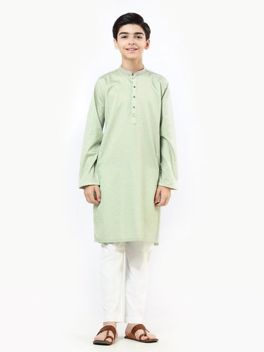 Boy's Light Green Kurta - EBTK22-3827