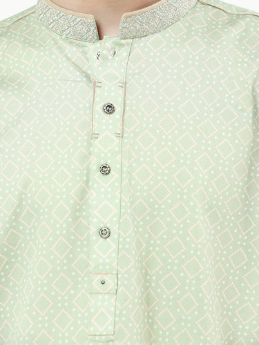 Boy's Light Green Kurta - EBTK22-3827