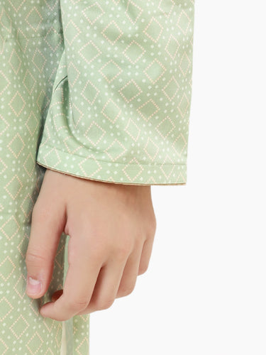Boy's Light Green Kurta - EBTK22-3827