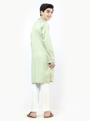 Boy's Light Green Kurta - EBTK22-3827