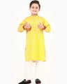 Boy's Yellow Kurta - EBTK22-3836