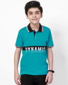 Boy's Blue & Black Polo Shirt - EBTPS21-007