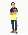Boy's Yellow & Navy Polo Shirt - EBTPS22-001