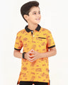 Boy's Orange Polo Shirt - EBTPS22-007