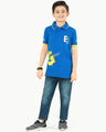 Boy's Electric Blue Polo Shirt - EBTPS22-010