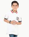 Boy's Navy & White Polo Shirt - EBTPS22-011