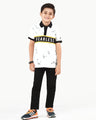 Boy's White & Black Polo Shirt - EBTPS22-014