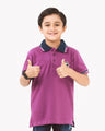 Boy's Purple Polo Shirt - EBTPS22-017