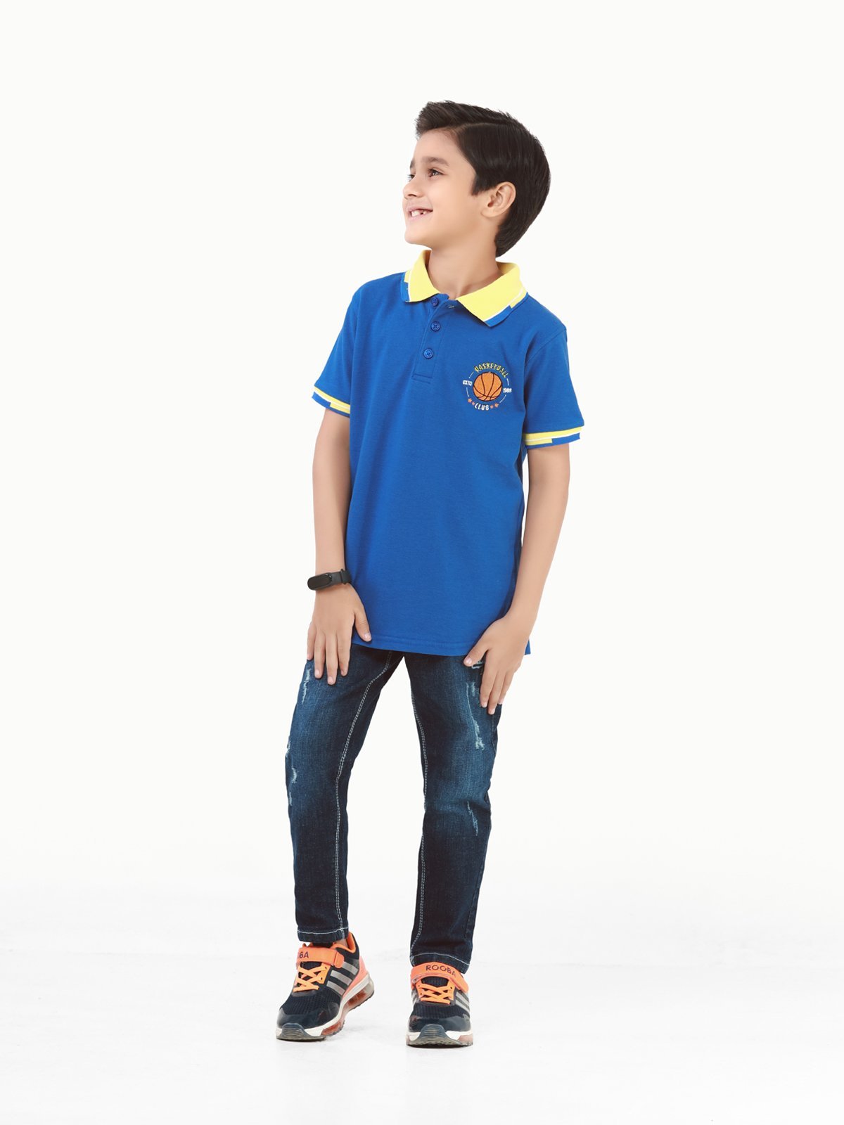 Boy's Navy Blue Polo Shirt - EBTPS22-021