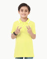 Boy's Neon Yellow Polo Shirt - EBTPS22-022