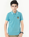 Boy's Light Blue Polo Shirt - EBTPS22-026