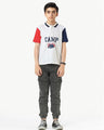 Boy's Navy & White Polo Shirt - EBTPS22-042