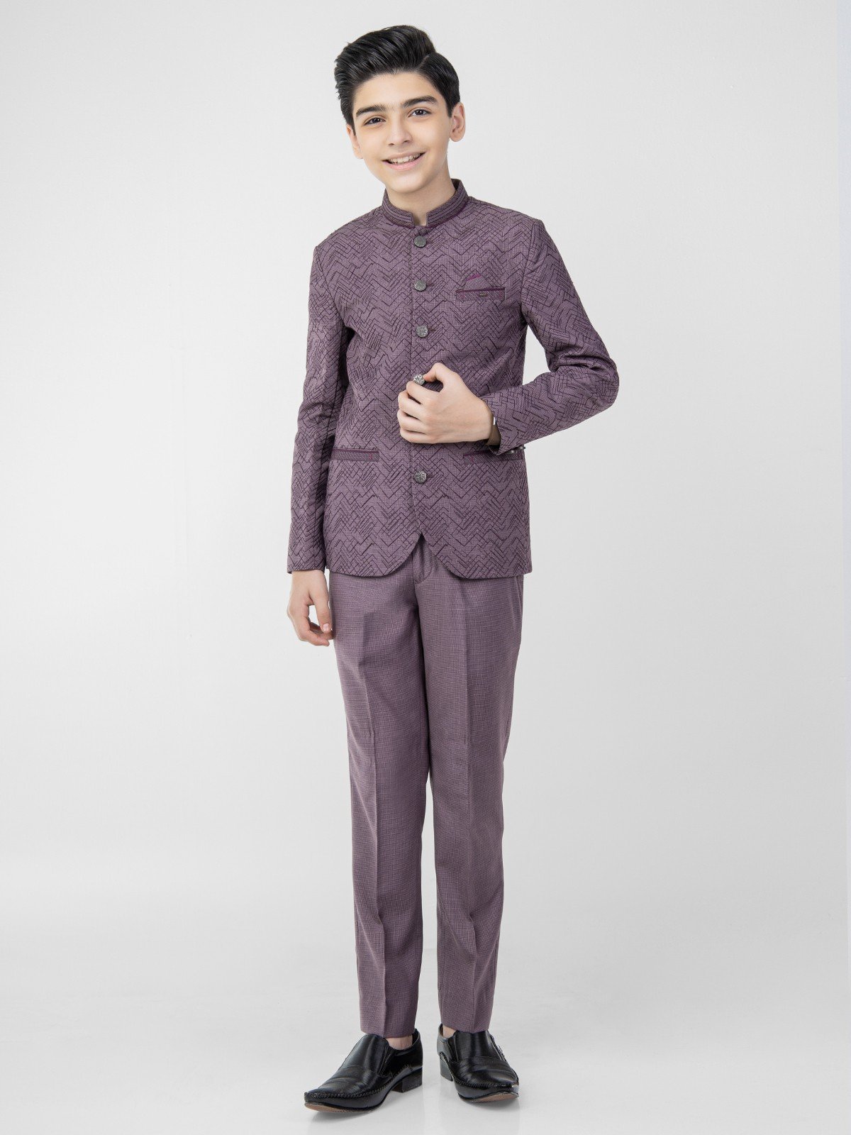 Boy's Purple Prince Suit - EBTPCS21-015