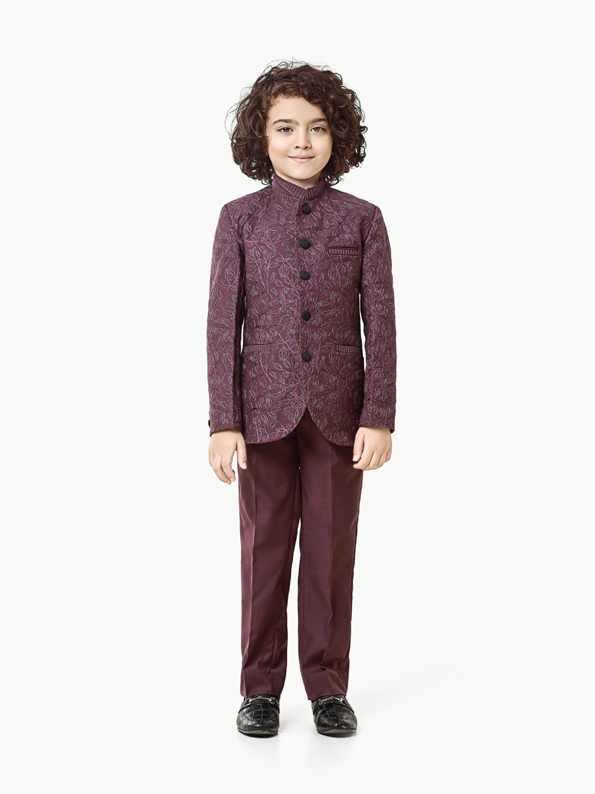 Boy's Burgundy Prince Suit - EBTPCS22-008