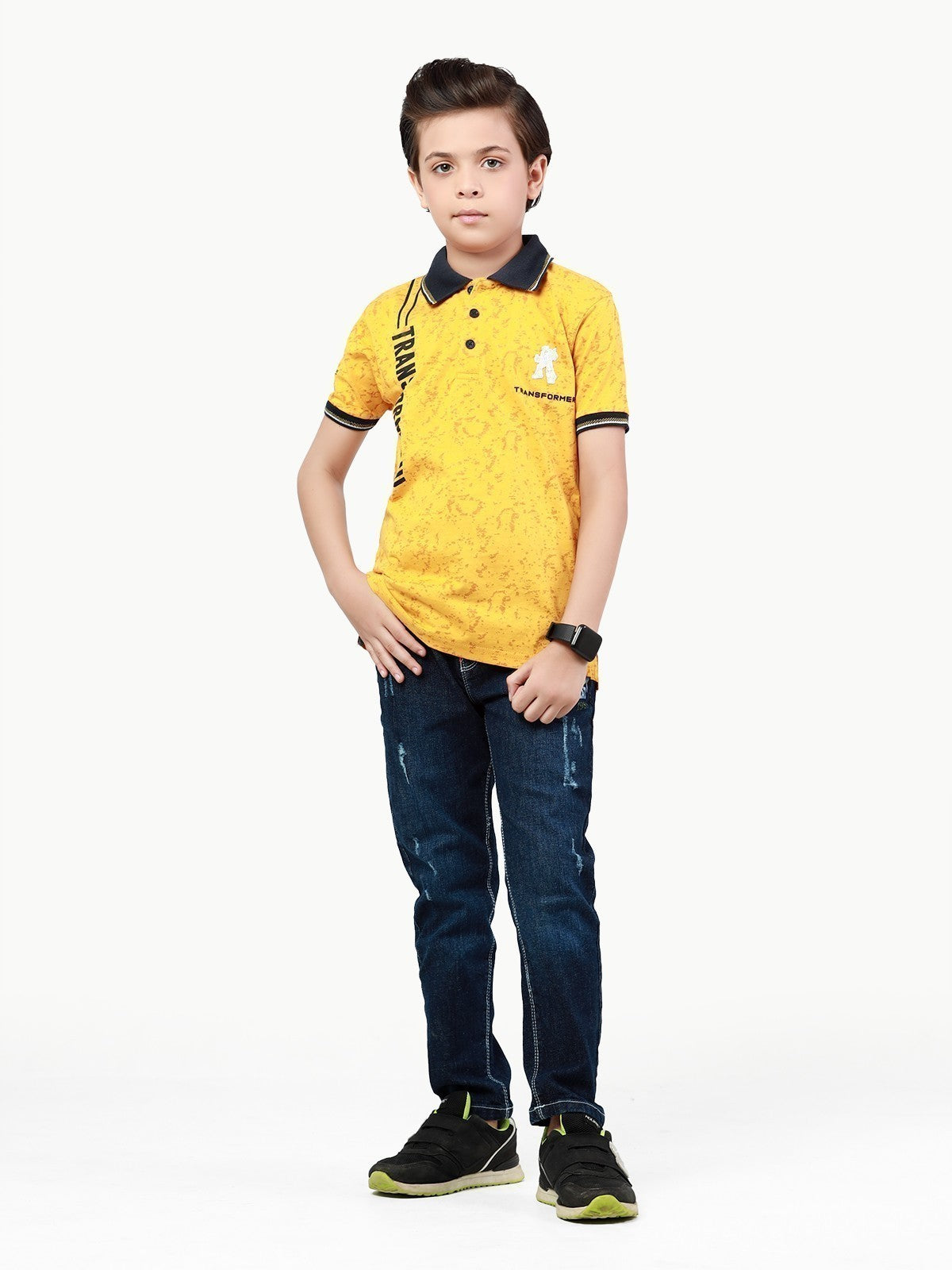 Boy's Yellow Polo Shirt - EBTPS22-005