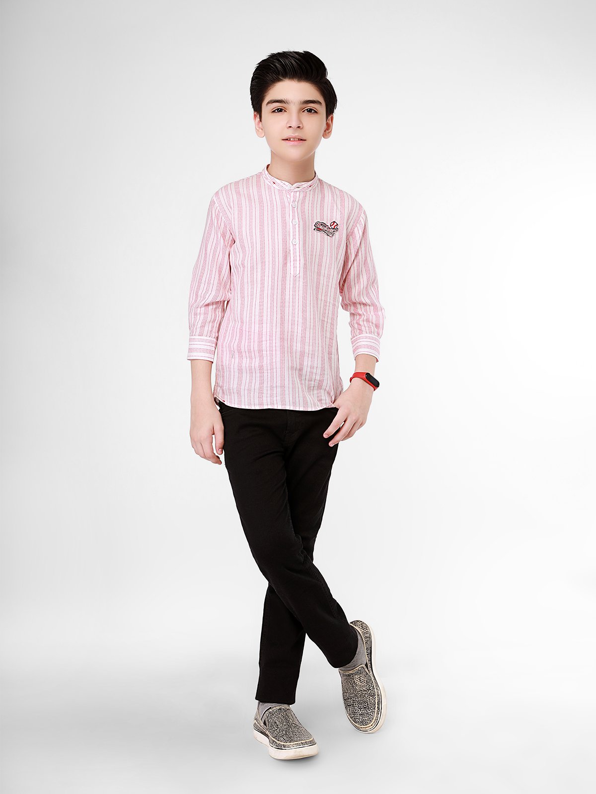 Boy's Red & White Shirt - EBTS21-27339