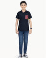 Boy's Navy Shirt - EBTS22-27330