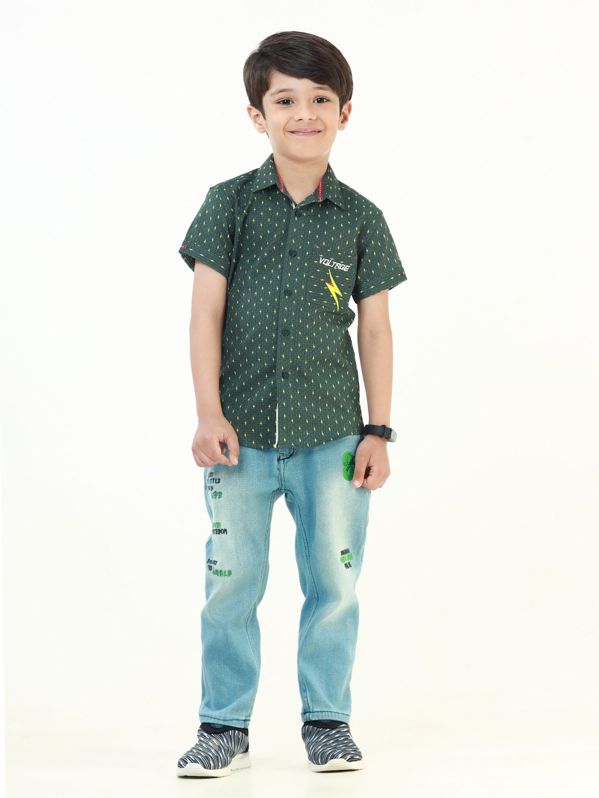 Boy's Green Shirt - EBTS22-27396