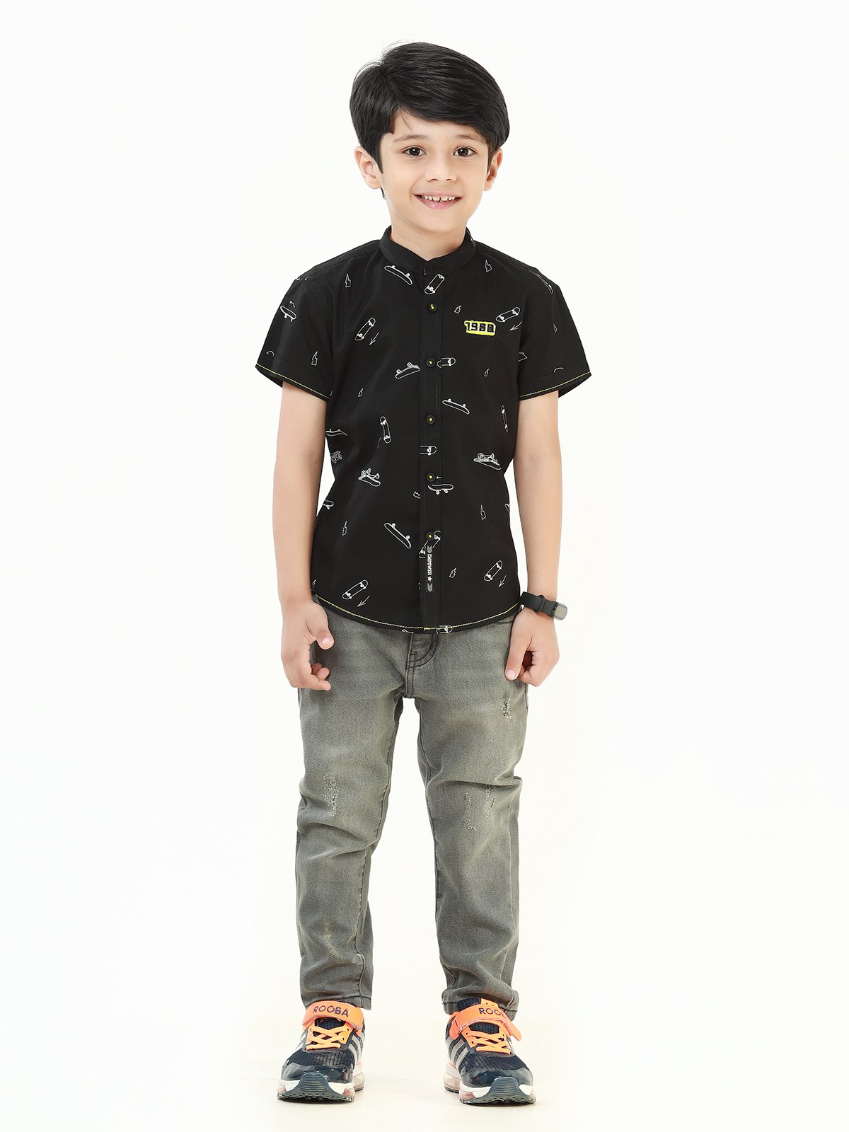 Boy's Black Shirt - EBTS22-27400