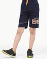 Boy's Navy & White Shorts - EBBSK22-012