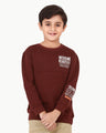 Boy's Dark Brown Sweatshirt - EBTSS22-001