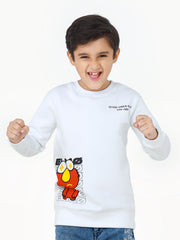 Boy's White Sweatshirt - EBTSS22-004