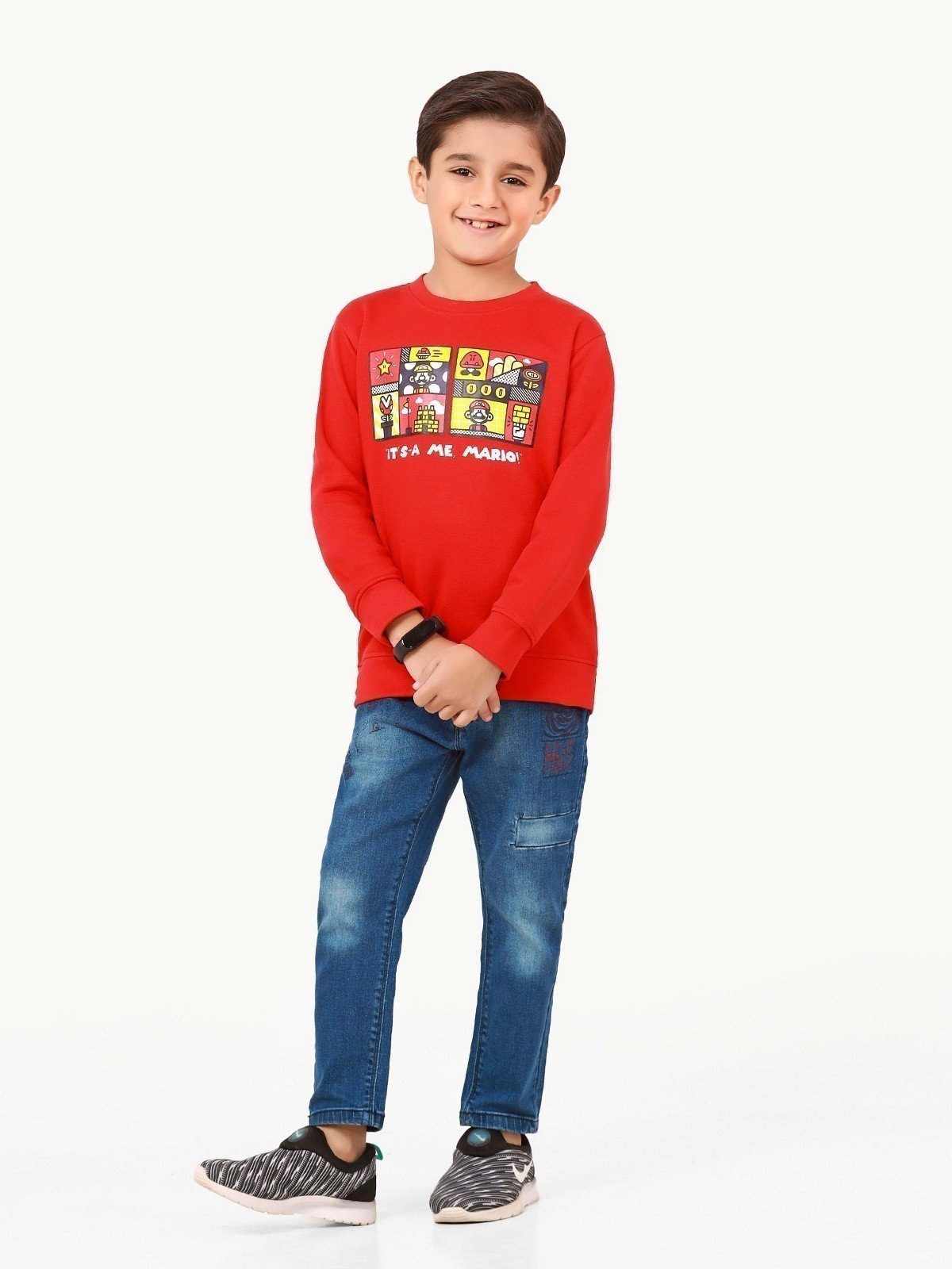 Boy's Red Sweatshirt - EBTSS22-006