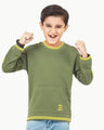 Boy's Olive Sweatshirt - EBTSS22-011