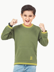 Boy's Olive Sweatshirt - EBTSS22-011