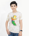 Boy's Beige T-Shirt - EBTTS21-062