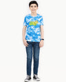 Boy's White & Blue T-Shirt - EBTTS21-063