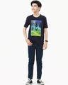 Boy's Navy Blue T-Shirt - EBTTS22-003