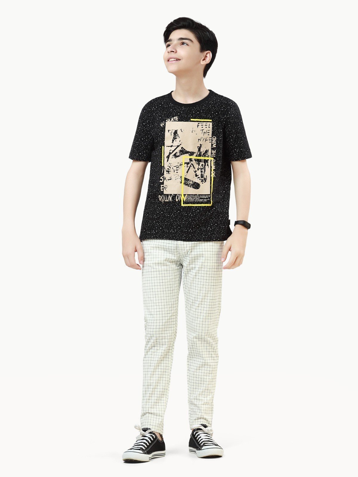 Boy's Black T-Shirt - EBTTS22-007