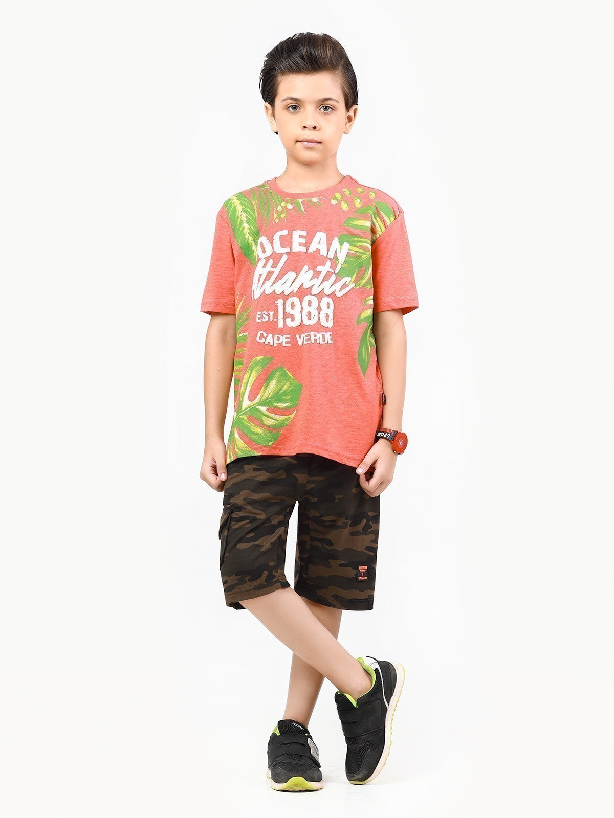 Boy's Soft Lime T-Shirt - EBTTS22-009