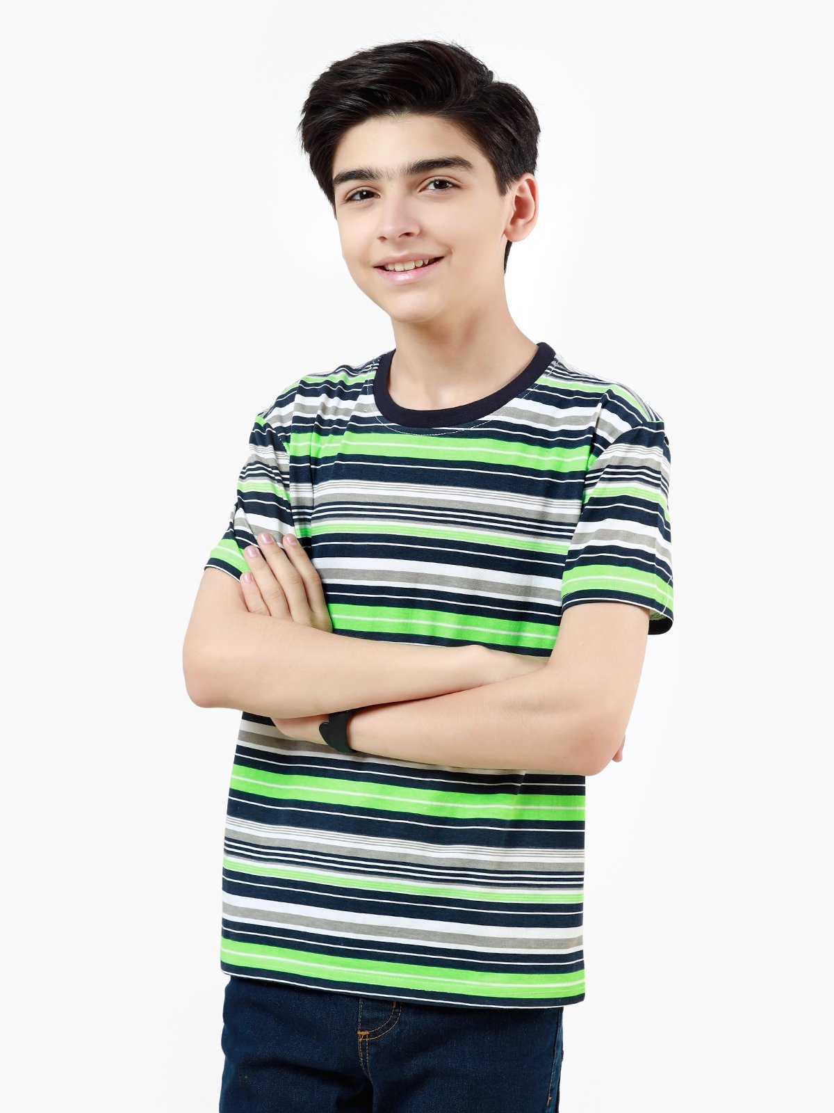 Boy's Multi Stripe T-Shirt - EBTTS22-013