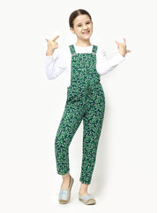 Girl's Green Dungaree - EGTDK22-006
