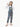 Girl's Teal Blue Dungaree - EGTDK22-008